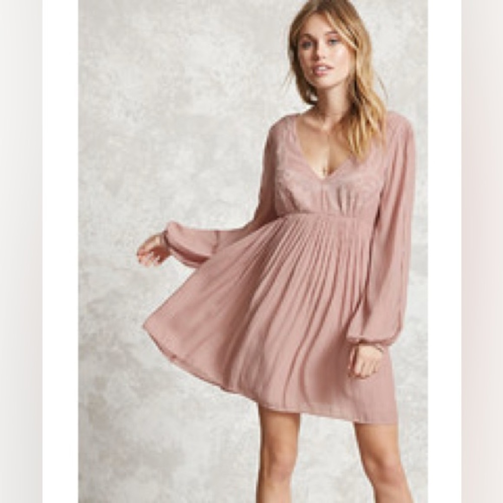 Forever 21 Contemporary Embroidered Dress